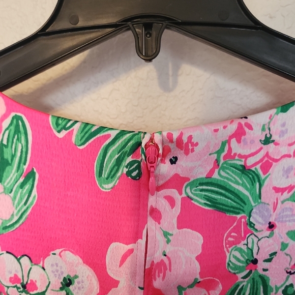Lilly Pulitzer Maude Satin Romper Roxie Pink Size 4 - Picture 10 of 13
